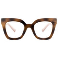 Best Seller Women Stylish TR90 Cat Eye Tortoise Champagne Eyeglasses Frames Optical Eyewear Glasses