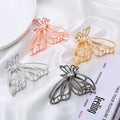 2023 New Fashion Hair Clamp Jaw Hollow Alloy Metal Big Hair Clip Accessories butterfly Hair Claw