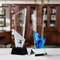 Customized Creative Colour Printing Crystal Trophy Company Annual Meeting Crystal Crafts Souvenir