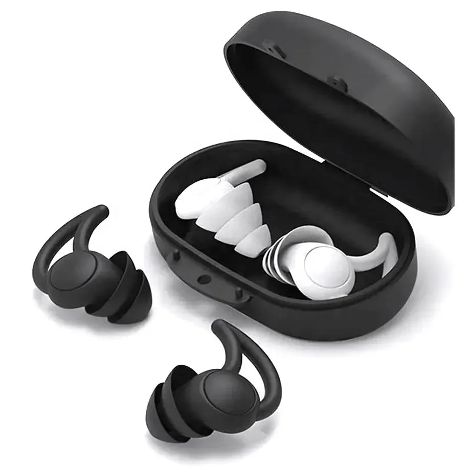 Earplugs Reusable Noise Cancelling Hearing Protection Noise Reduction Sleeping Airplane Travelling Ear Plugs