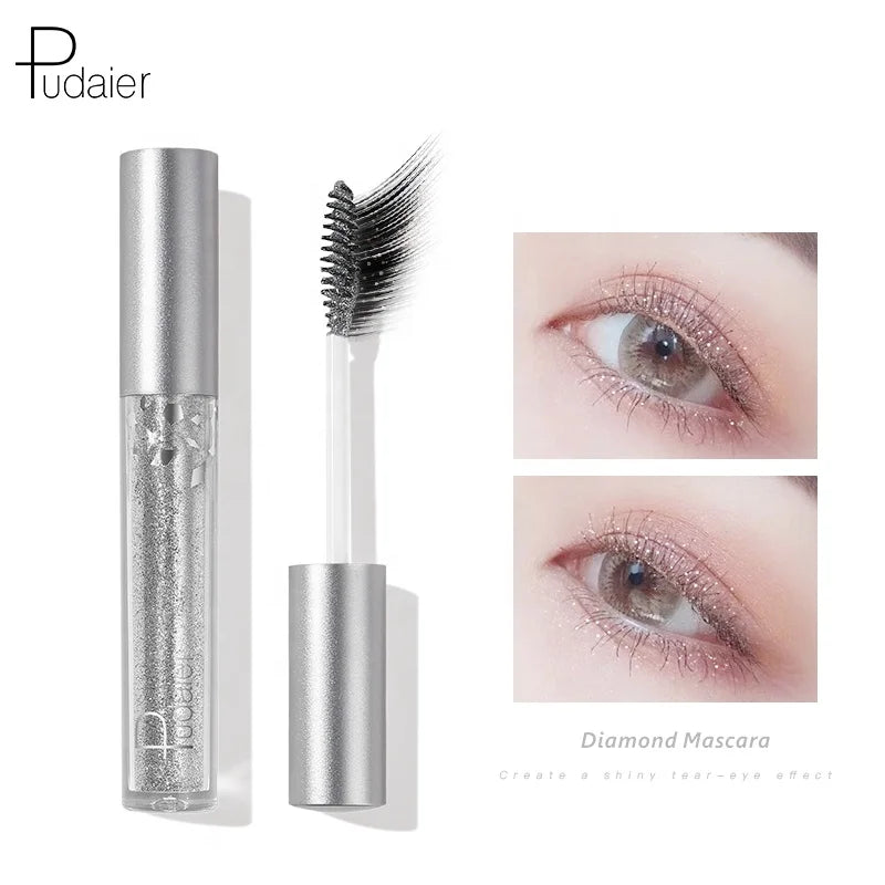 Custom Logo High Shine Lengthening Vegan Waterproof Cruelty Free Private Label Sparkling Long Lasting Mascara