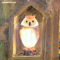 Momovalley LED Dynamic Owl Light Motion Activated Owl Decoration Lamp for Outdoor Garden Tree Display Themed Events