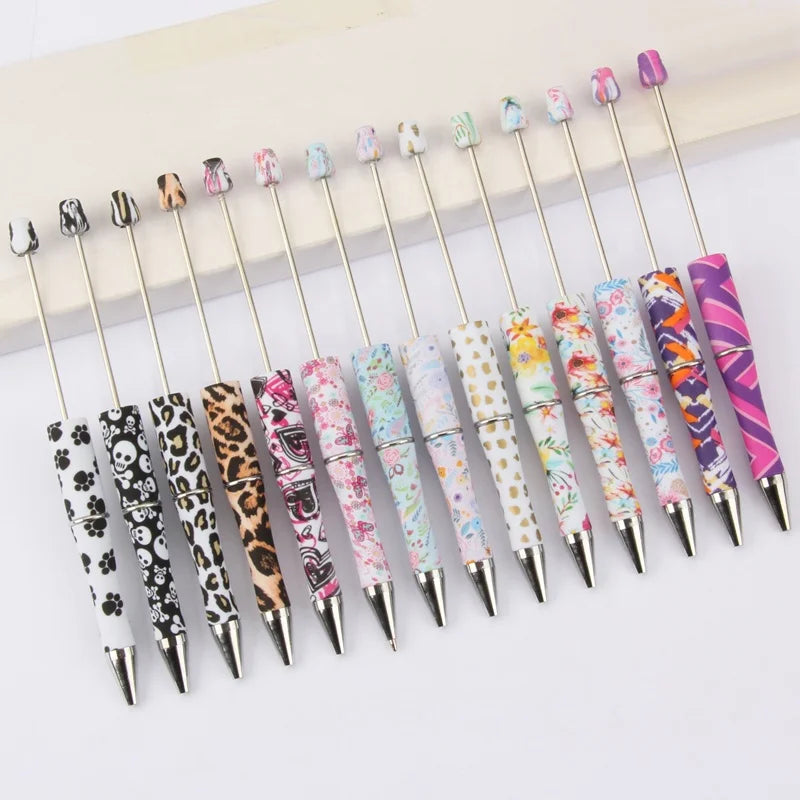 Stocked Blank Bar Shaft Charms DIY Craft Hobby Handcraft Decorative Customized Colorful Plastic Printed Beadable Pens