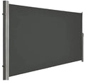 Super Windproof Rain Resistance Retractable Awnings Convenient Side Pull New Favorite Manual Operation Roller Blind Polyester
