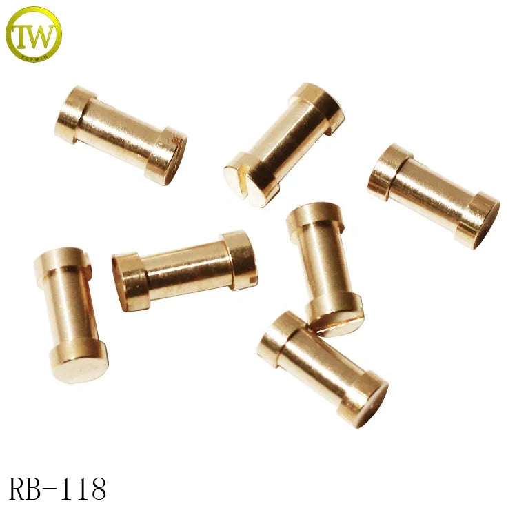Brass Strap Binding Post Rivet Chicago Screw Free Sample Steel Black Leather Chicago Screw