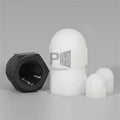 Black White Nylon Hexagon Acorn Cap Dome Nuts Insulation Plastic Decorative Acorn Nut M3M4M5M6M8M10 M12 M14 M16 M18 M20