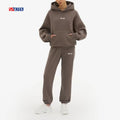 Streetwear Manufacturers Wholesale Luxury Clothes for Women Cotton Fleece Two Piece Pants Set Custom Hoodie and Sweatpants Set
