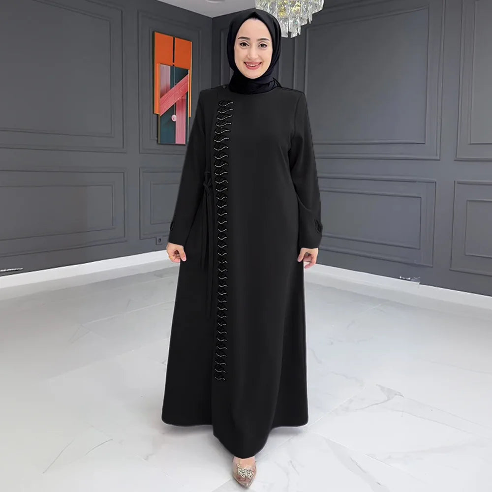 M188  2pcs Set Women Abaya Set/ New Design Islamic Muslim Clothing Dubai Abaya Women Abaya Set