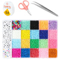 2025 Crystal Wholesale 24 Grids 2mm 3mm 4mm Normal Quality Seed Beads for Jewelry Making Glass Seed Beads Kit