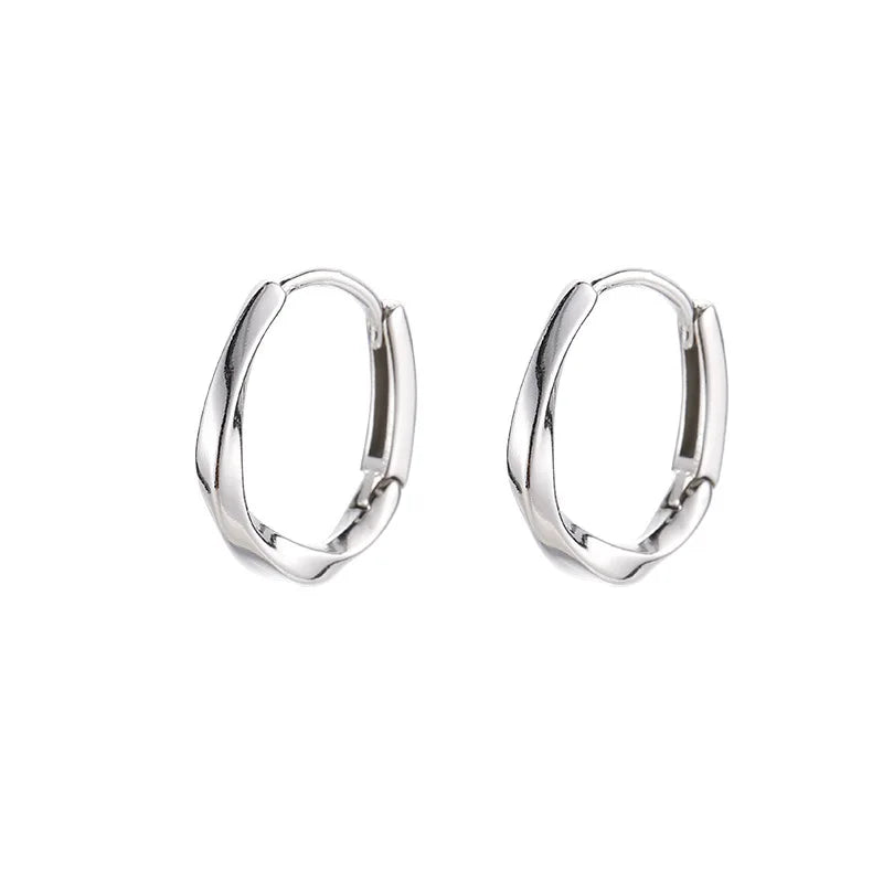 Factory Wholesale 2023 NEW Fashion Earring 925 Silver Hoop Custom Simple  Fashion Earring Jewelry Women