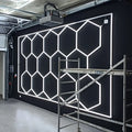 Industrial LED High Bay Light Hexagon Grid Design for Workshop Garage Ceiling Mount Ge8088