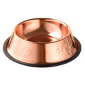 Stainless Steel Pet Dog Bowl Non-slip Durable Anti-fall Dog Feeding Bowl Cat Placemat Feeder Pet Supplies