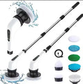 Electric Spin Scrubber Waterproof Bathroom 360 Cordless Cleaner Brush with Long Handle 7 Heads Replacement for Tub Shower
