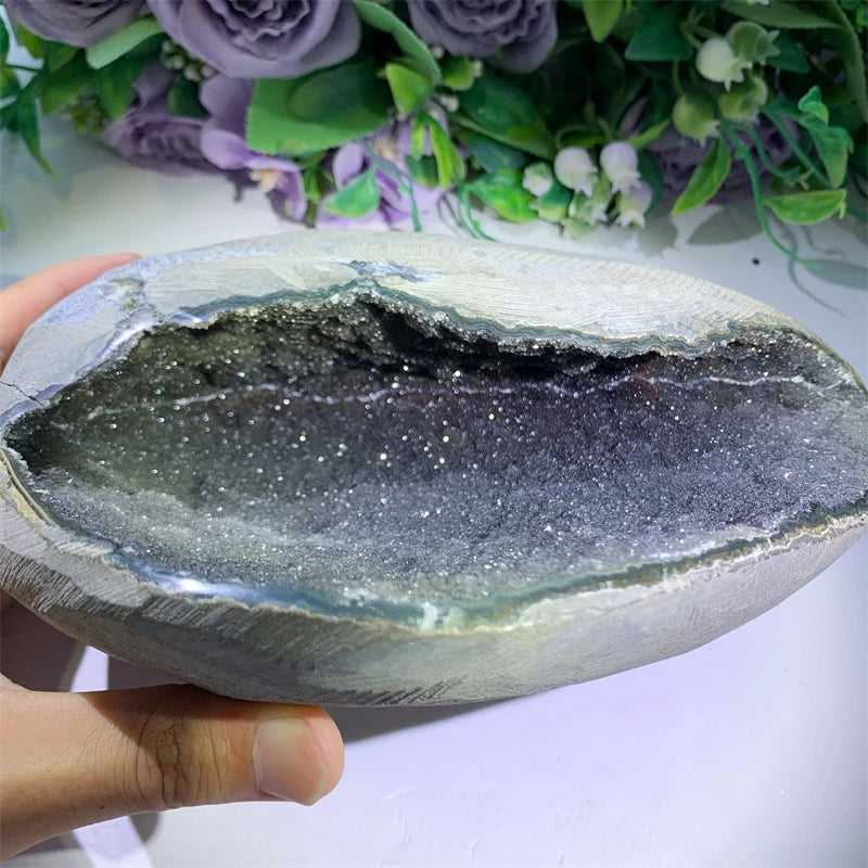 Healing Crystal Wholesale Natural Crystal Amethyst Crystal Geode Druzy for Gift