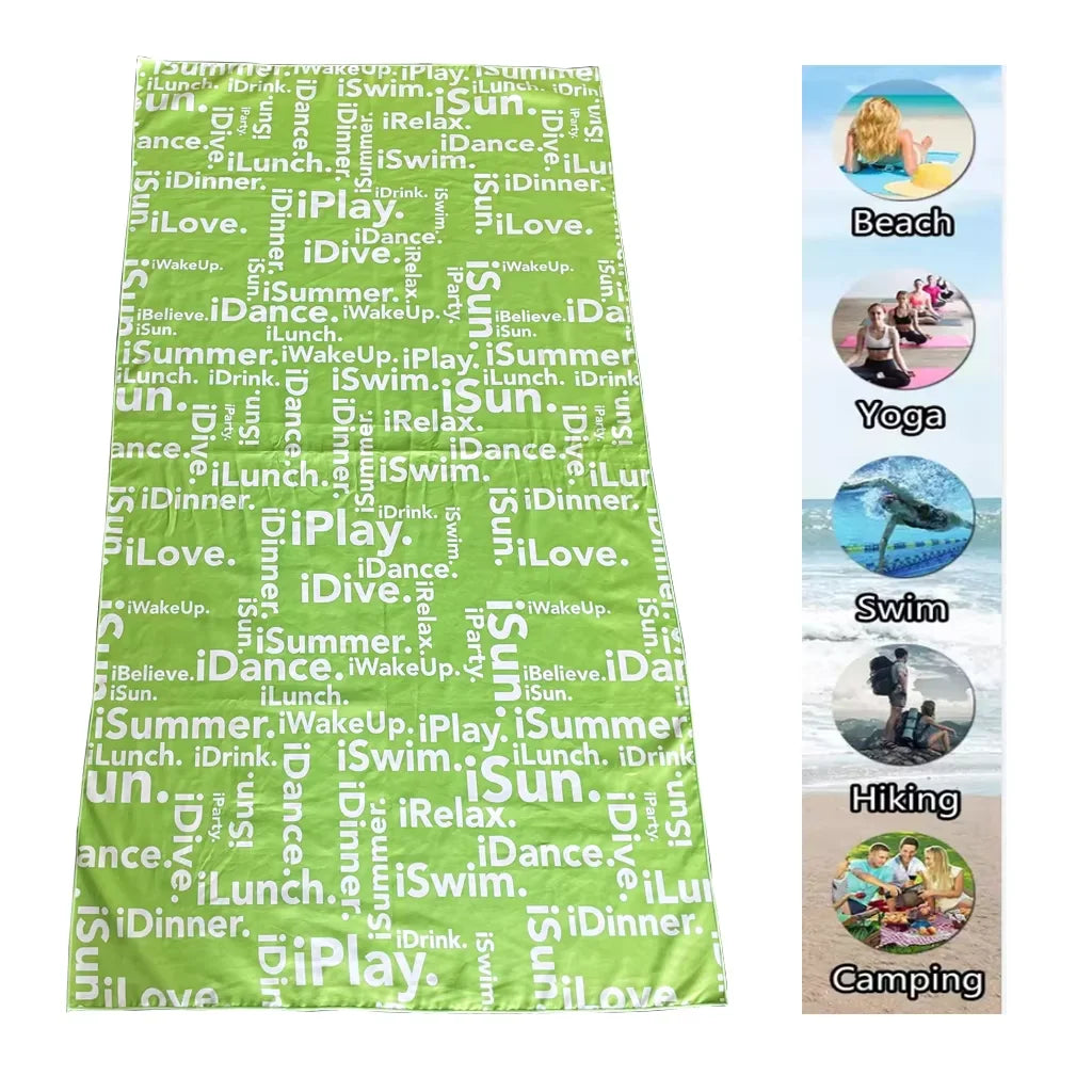 Super Large Microfiber Beach Towel Polyester Quick Dry Swimming Pool Towel