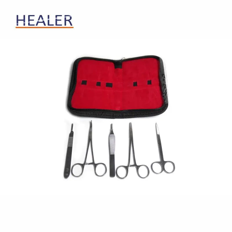 Medical Students' Durable Practice Suture Kit Silicone Skin Pad Manikin (Skin Color Silver) Horizontal Mesh Design Healer SK0002