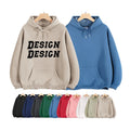 Custom Digital Printing Logo Heavy Thick Warm Fleece Hoodies Men's  Oversized Comfortable Soft Hoodie