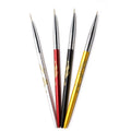 Wholesale 4Pcs Dragon Pattern Metal Handle Nail Brushes Nylon Hair Custom Logo Nail Art Liner Brush Set