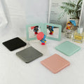 Factory Wholesale PU Leather Double-sided Magnetic Compact Mirror Portable Folding Small Mirror Cosmetic Beauty Mirror