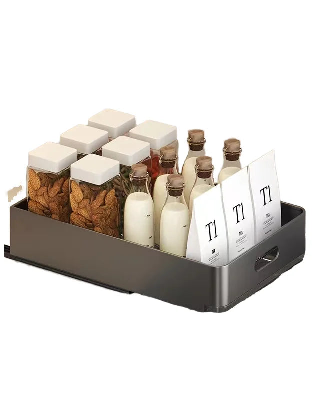Pull Out Cabinet Organizer Fixed with Adhesive Nano Film Slide Out Dish Drying Rack for Kitchen Cabinets