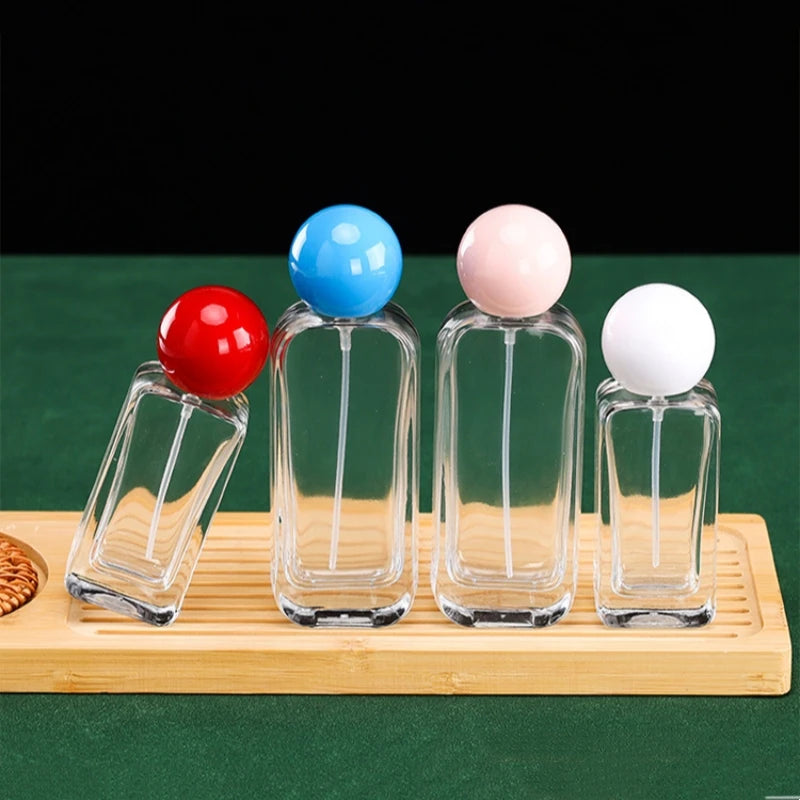 Wholesale 30ML 50ML Transparent Glass Spray Glass Bottle Empty Perfume Bottles