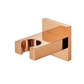 Brass Shower Holder Wall Mount Fixed Bracket Rose Gold Shower Bracket for Home Apartment Bathroom Use