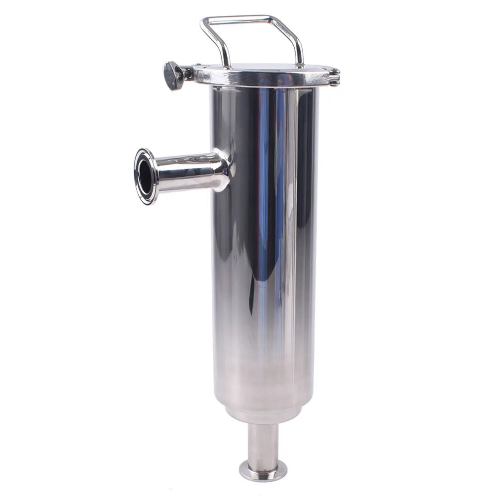 New 20um 40um No-residue Design CIP Food Grade Angle Type Stainless Steel 304 ISO9001/CE Certified High Filtration Accuracy 5