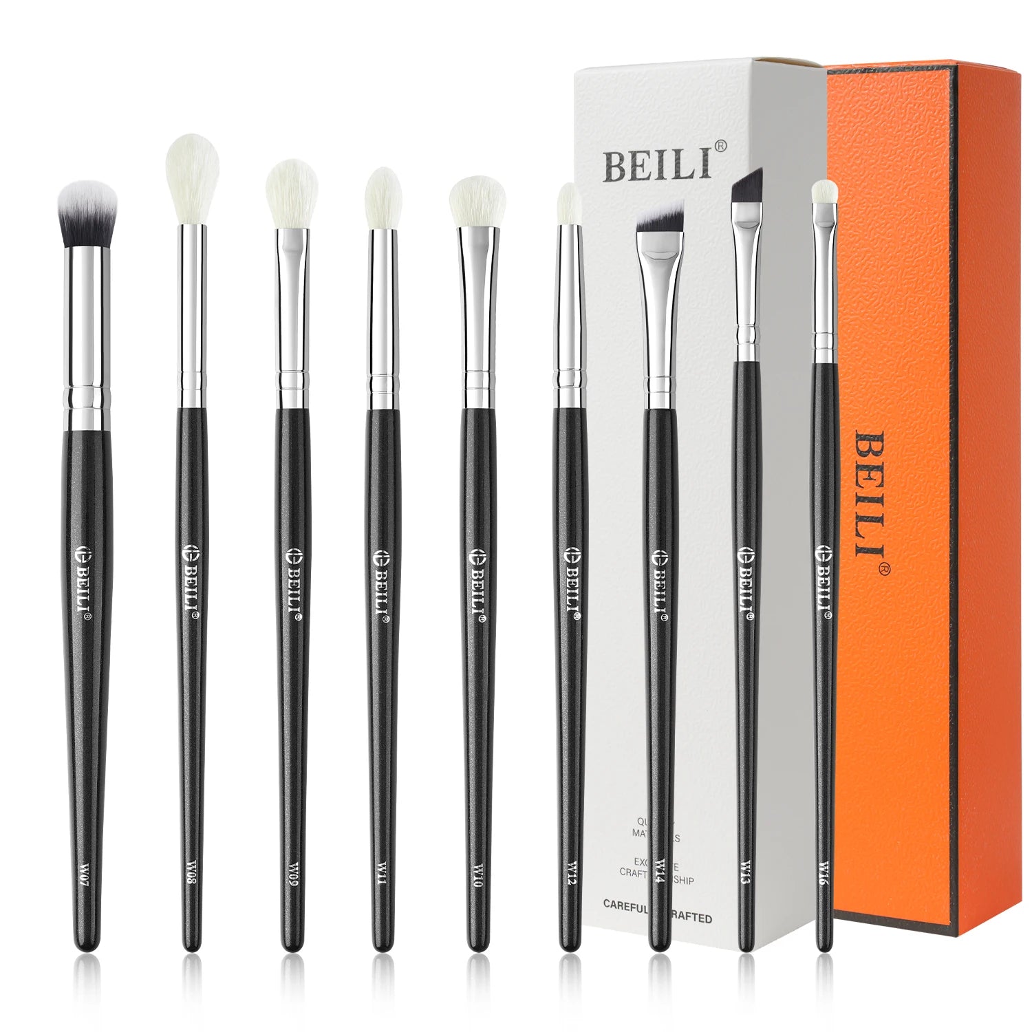Environmentally Friendly Eye Makeup Brush Set Blending Eyebrow Eyeliner Eye Crease Full Eye Detail Brushes Kit Oem