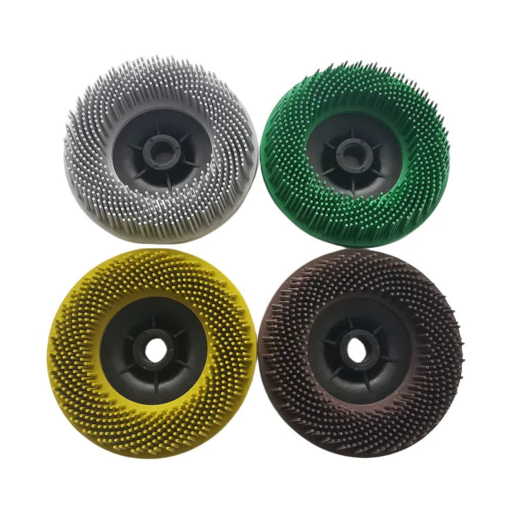 PMS 115mm 5/8-11 Jewelry Tools Radial Bristle Discs Europe Quality Emery Rubber Abrasive Brush Polishing Grinding Wheel