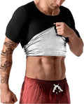 Men's Slimming Body Shaping Vest Seamless Fitness Undershirt Plus Size Option Sauna Shaper T-Shirt for Abdominal Muscle