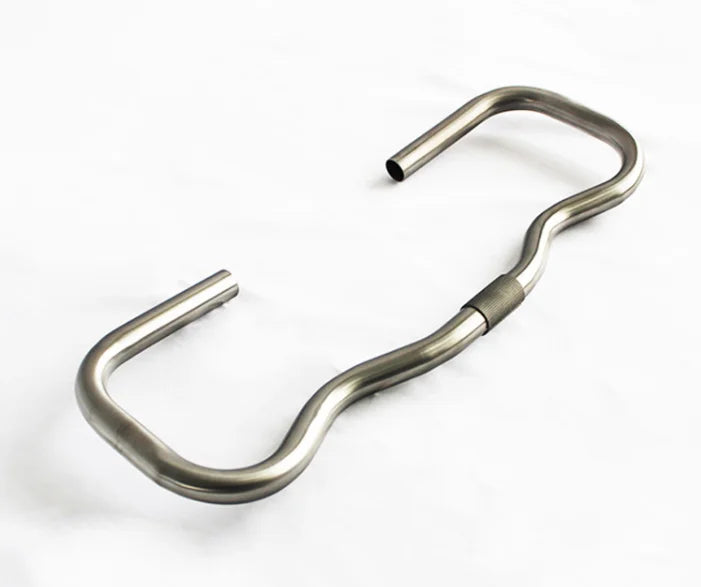 NH Grade 9 Titanium Alloy Drop Handlebar for Bromton Folding Bike Bicycle Handles 501-600mm Width 31.1-32.5mm Clamp Diameter