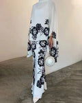 Wholesale 2026 Autumn New Elegant and Comfortable Vintage High Grade Fashion Printing Loose Women's Set