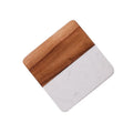 Tailai Acacia Marble Wooden Coasters Polished Eco-friendly Coffee Table Dining Table Desk Modern Design Reusable Home Office