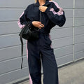 Custom Logo Design Your Own Tracksuit Oversize Casual Outdoor Women Tracksuit Set