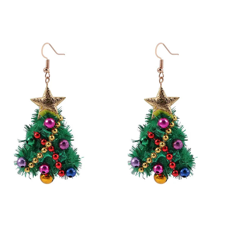 Hot Sale Christmas Necklace EarringSnowflake Bell Tree Necklace Dangle Earrings Christmas Xms Holiday Jewelry Gifts