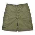 Men's Summer Cotton Cargo Shorts Casual Beach Sports with Elastic Waist Solid Pattern
