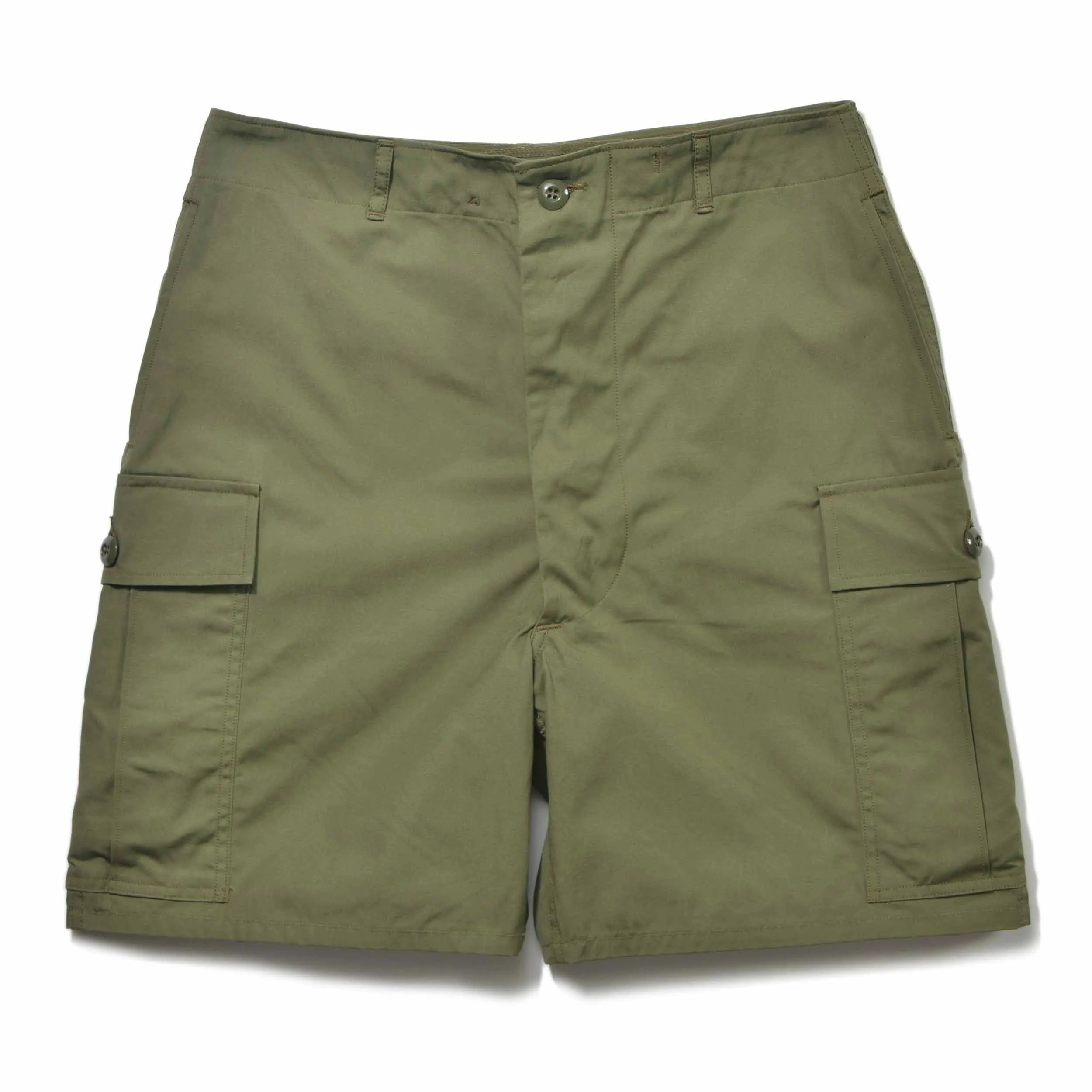 Men's Summer Cotton Cargo Shorts Casual Beach Sports with Elastic Waist Solid Pattern