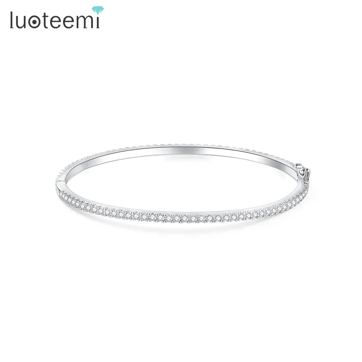 LUOTEEMI Hot Selling Lady Designer Cooper Fashion Accessory Jewelry for Girl Bangle Charm Bracelet