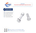 DIN933 DIN931DIN934 M16 Bolts and Nuts Flat Washer Zinc Plated Plain Iron Hex Bolts and Hex Nuts Grade Class 10