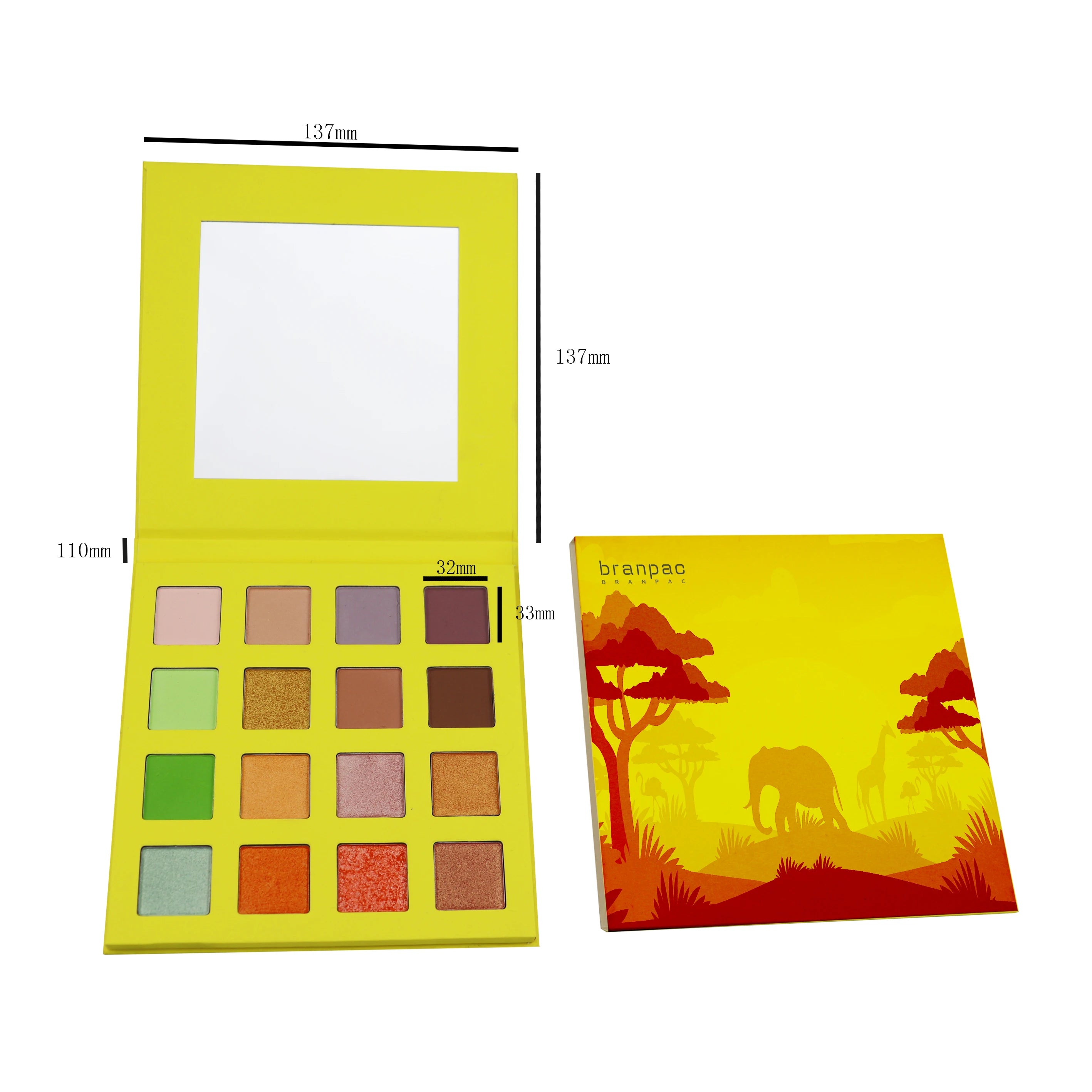Custom Eye Shadow Palette Cosmetics Makeup Create Your Own Brand Private Label High Pigment Eyeshadow Palette