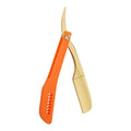 Safety Stainless Steel Knife Sharp Blade Eyebrow Armpit Hair Barber Shop Razor Men's Folding Manual Shaver Straight Beard Razor