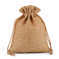 Linna Eco-Friendly 13*18 Custom Printed Jute Burlap Drawstring Bags Dustproof Rice Packing Jute Bags Packaging Printing