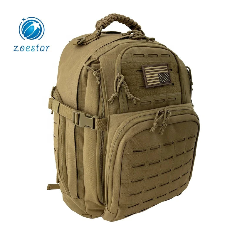 Shipped Immediately Tactical Outdoor Gear Molle Bug Out Bag Assaults Survival Backpack Polyester Zipper Closure
