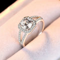 Hot Sale 1 Carat Y-shaped 925 Silver Jewelry Wuzhou Moissanite Ring