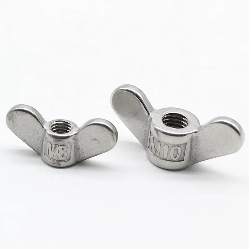 Polished Stainless Steel Hand-Tightened Corner Butterfly Nut Plated Wing Nut for Mining Application