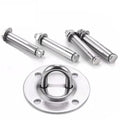 Hammock Wall Mount Anchor Hooks Aerial Yoga Ceiling Swing Hanging Kit Hammock Spring Heavy Duty Stainless Steel 200KG Capacity
