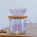 New Design Coffee Cup Simple Transparent Glass Cafe Pot  Home Coffee Cup With Handle