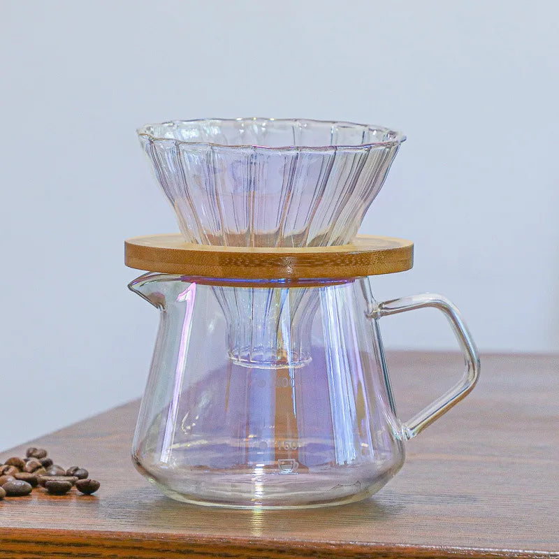 New Design Coffee Cup Simple Transparent Glass Cafe Pot  Home Coffee Cup With Handle