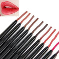 Customizable Organic Vegan Waterproof Lip Liner Pencil 12 Colors Black Brown Retractable Mineral Ingredients OEM/ODM Private