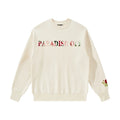 Beige French Terry Cotton Crewnecks Sweatshirt Custom Printing Heavyweight Crewneck Sweatshirt